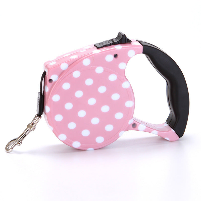 5-Meter Retractable Dog Leash | Patterned Dog Walker - B - leash