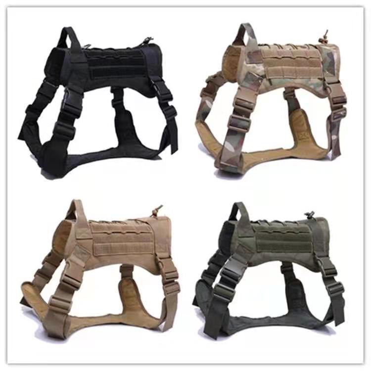 Military Tactical Dog Harness And Vest | Adjustable Dog Gear - harness