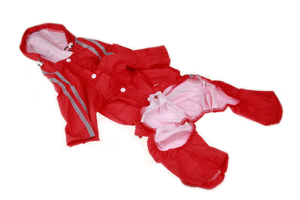 British Style Dog Raincoat: Waterproof Dog Jacket for Winter - Red / 3XL - Accessories