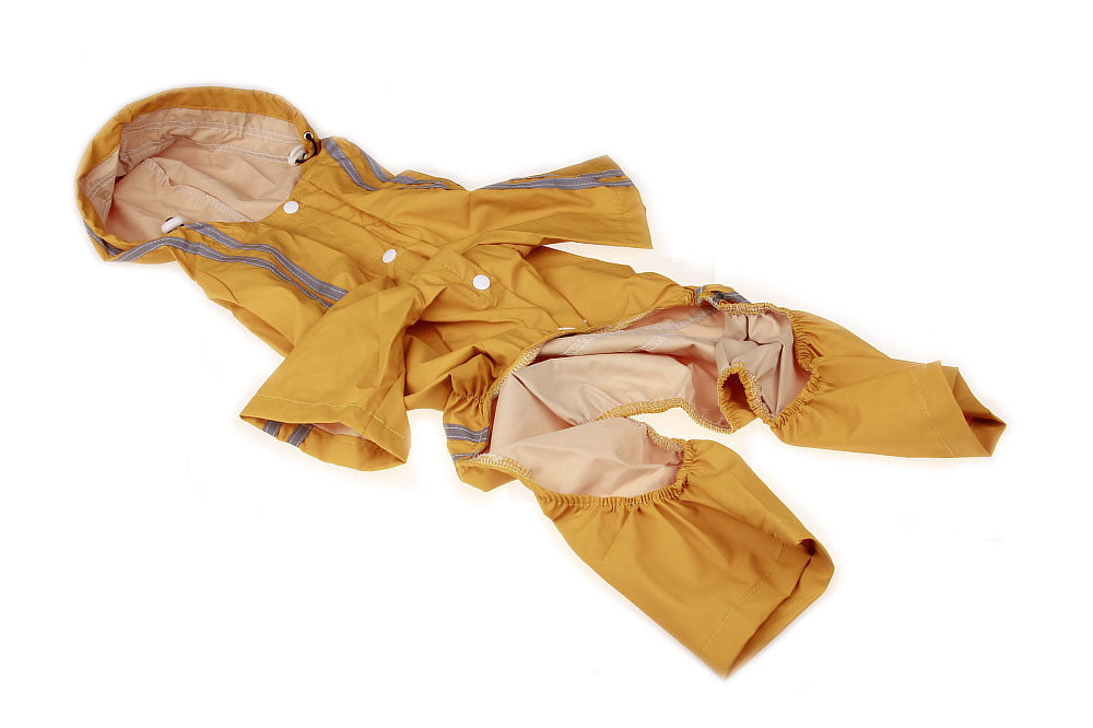 British Style Dog Raincoat: Waterproof Dog Jacket for Winter - Yellow / 3XL - Accessories