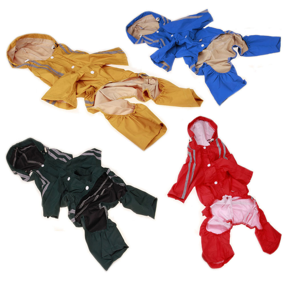British Style Dog Raincoat: Waterproof Dog Jacket for Winter - Accessories
