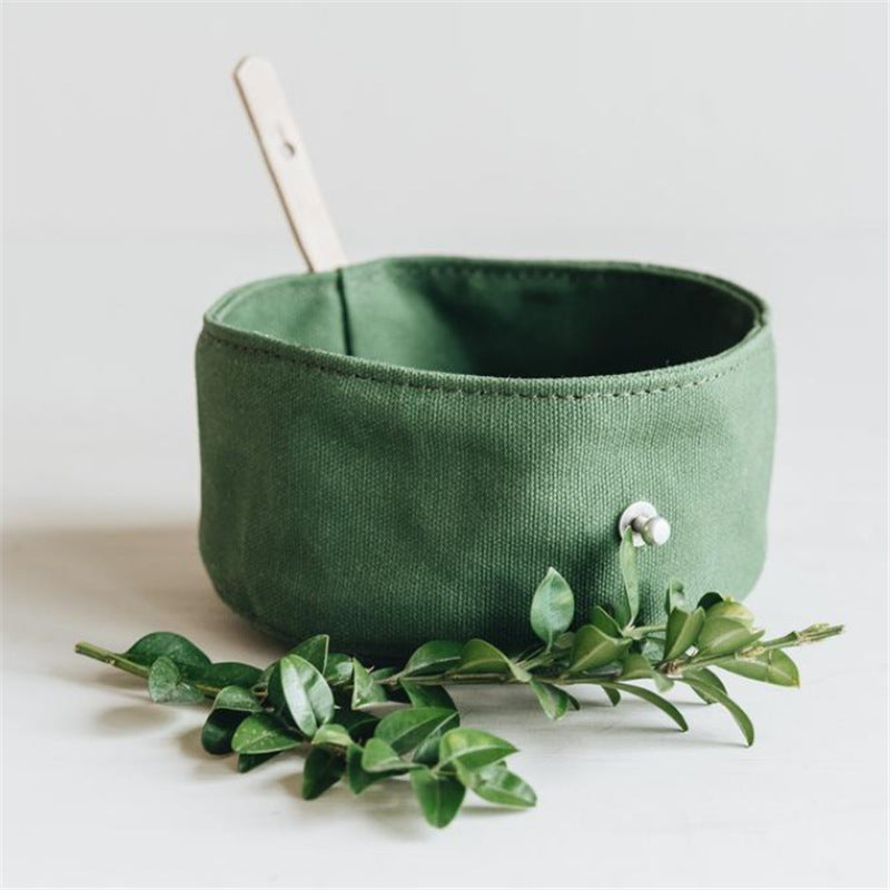 Waterproof Canvas Dog Bowl | Foldable Portable Travel Feeder travel