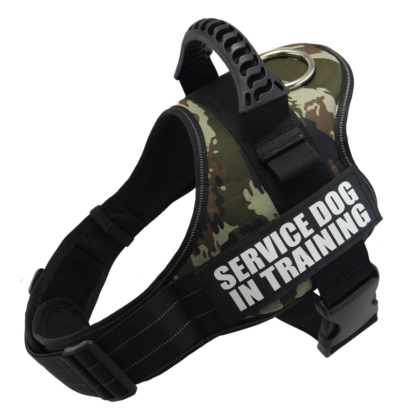 Adjustable And Reflective Dog Harness | Breathable Dog Vest for All Dog Sizes - Jungle green camouflage / 2XL - Dog