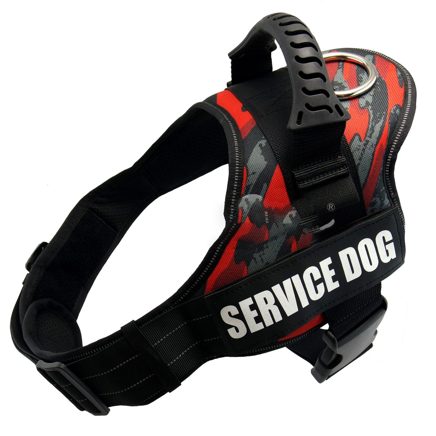 Adjustable And Reflective Dog Harness | Breathable Dog Vest for All Dog Sizes - Camouflage red / 2XL - Dog Harnesses &