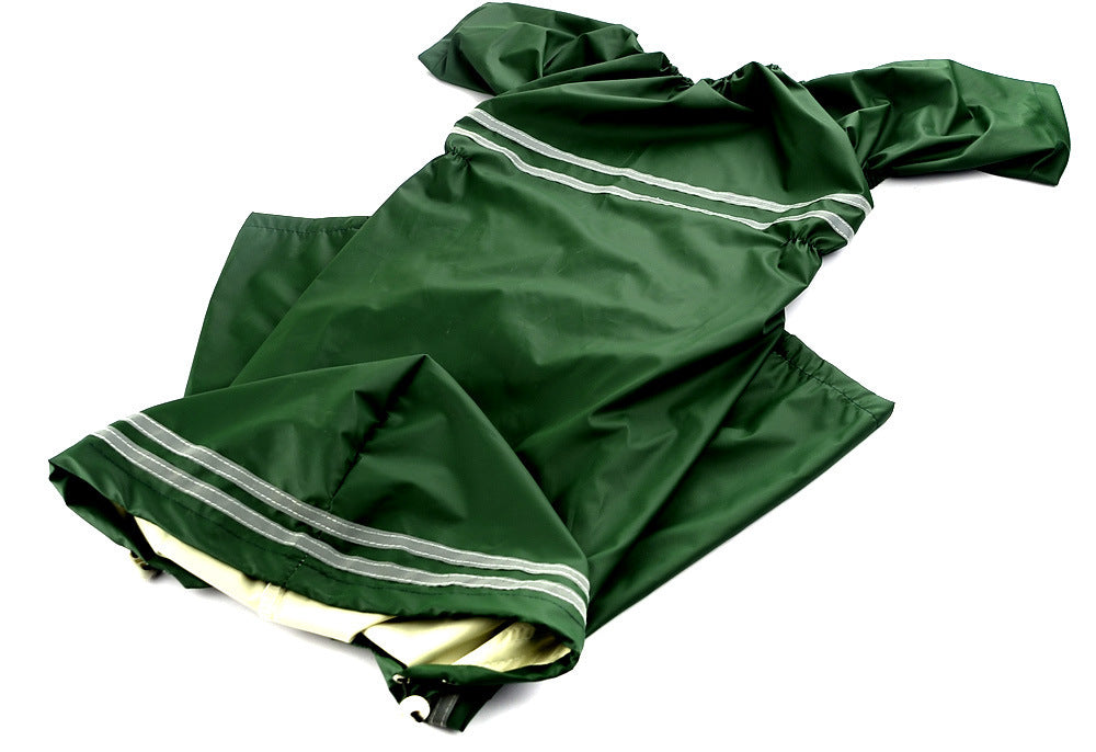 Large and Medium Dog Raincoat: Full-Coverage Waterproof Dog Jacket with Hood - Accessories