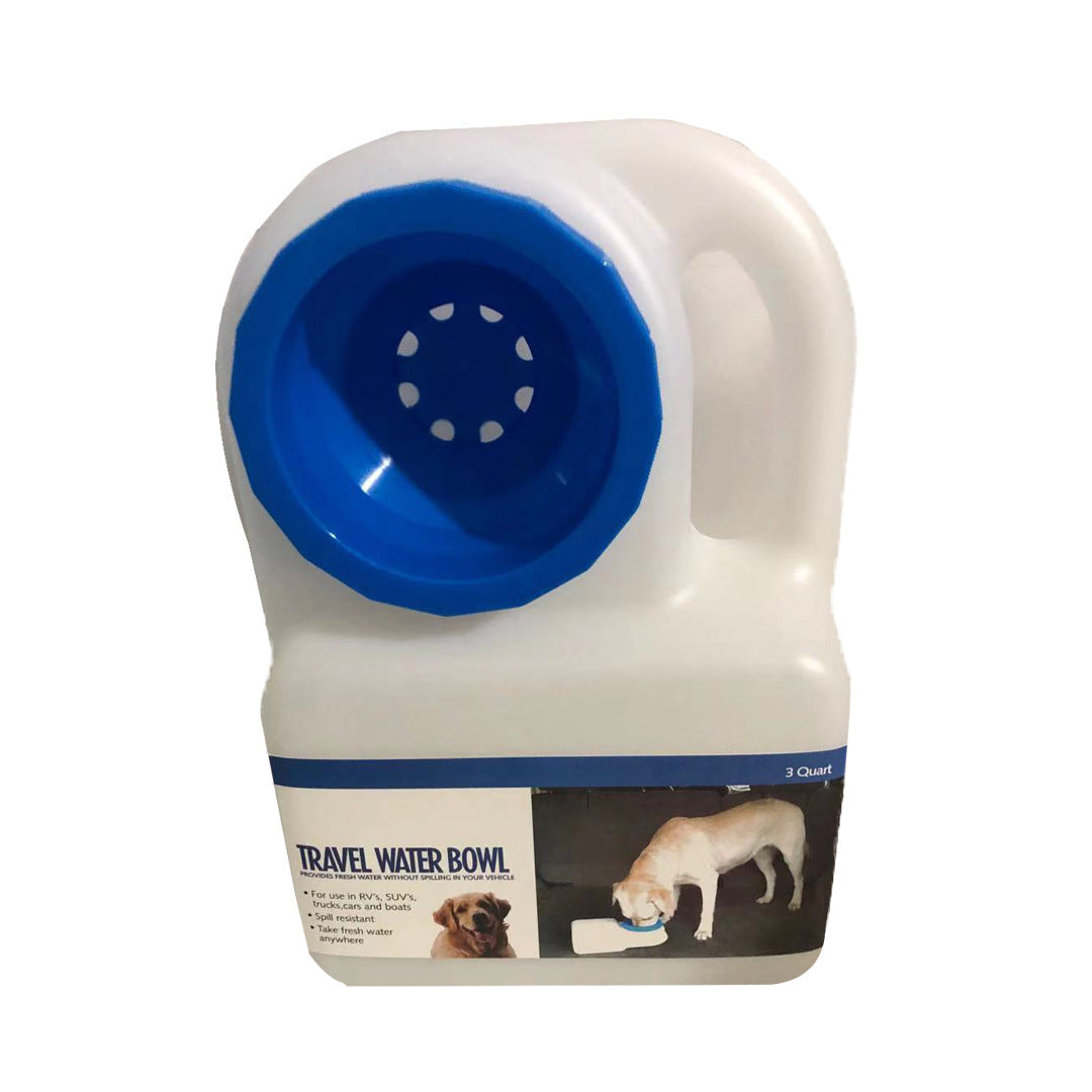Portable Dog Travel Water Bottle | Resin Dispenser for Dogs White travel