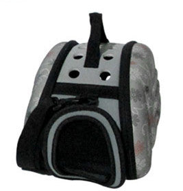Foldable EVA Dog Travel Carrier | Durable And Portable Dog Bag with Shoulder Strap - Black / Small - travel