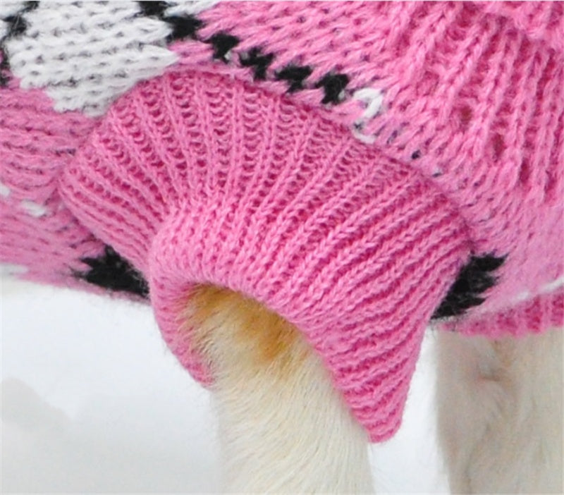 Casual Acrylic Dog Sweater: Quality Pullover Knitwear for Small to Medium Dogs Accessories