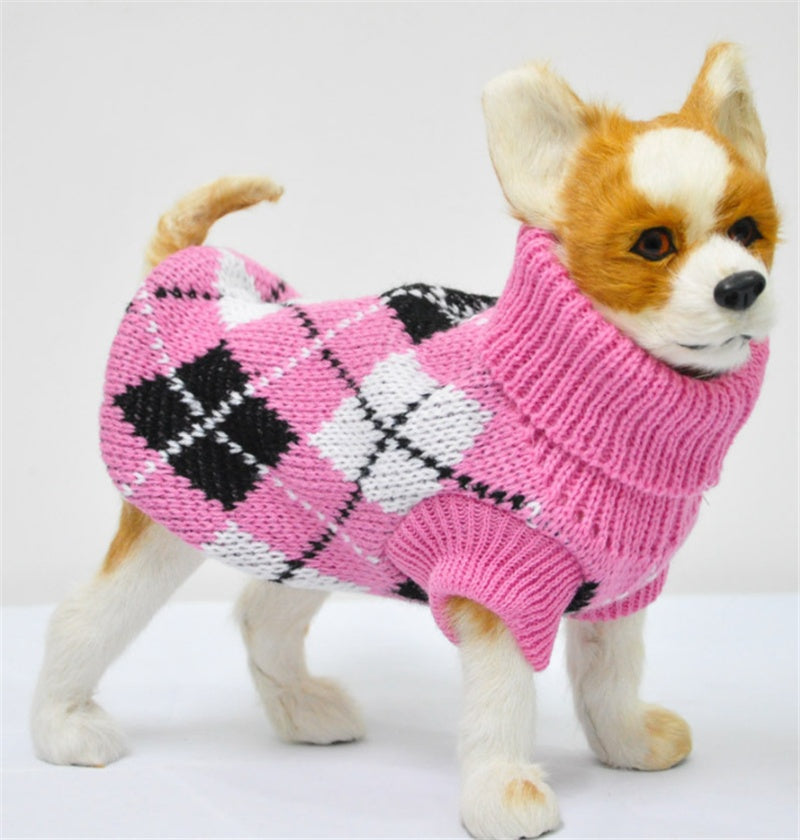 Casual Acrylic Dog Sweater: Quality Pullover Knitwear for Small to Medium Dogs Pink / 2XL Accessories