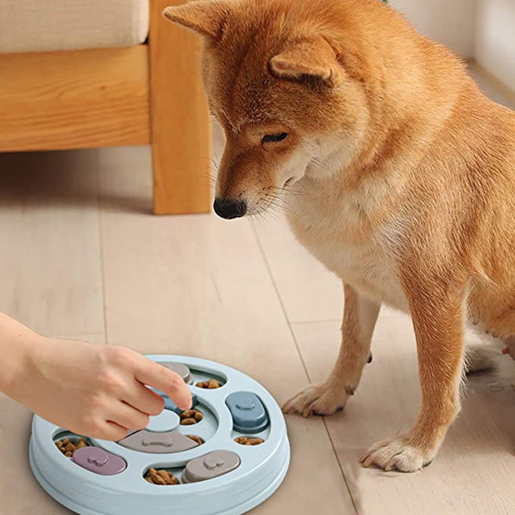 Plastic Slow Feeder Dog Bowl | Anti Choking Puzzle Dog Dish for Healthy Eating Food bowl food