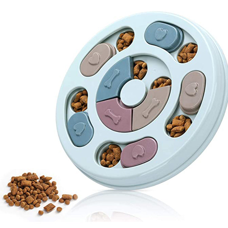 Plastic Slow Feeder Dog Bowl | Anti Choking Puzzle Dog Dish for Healthy Eating Food bowl food