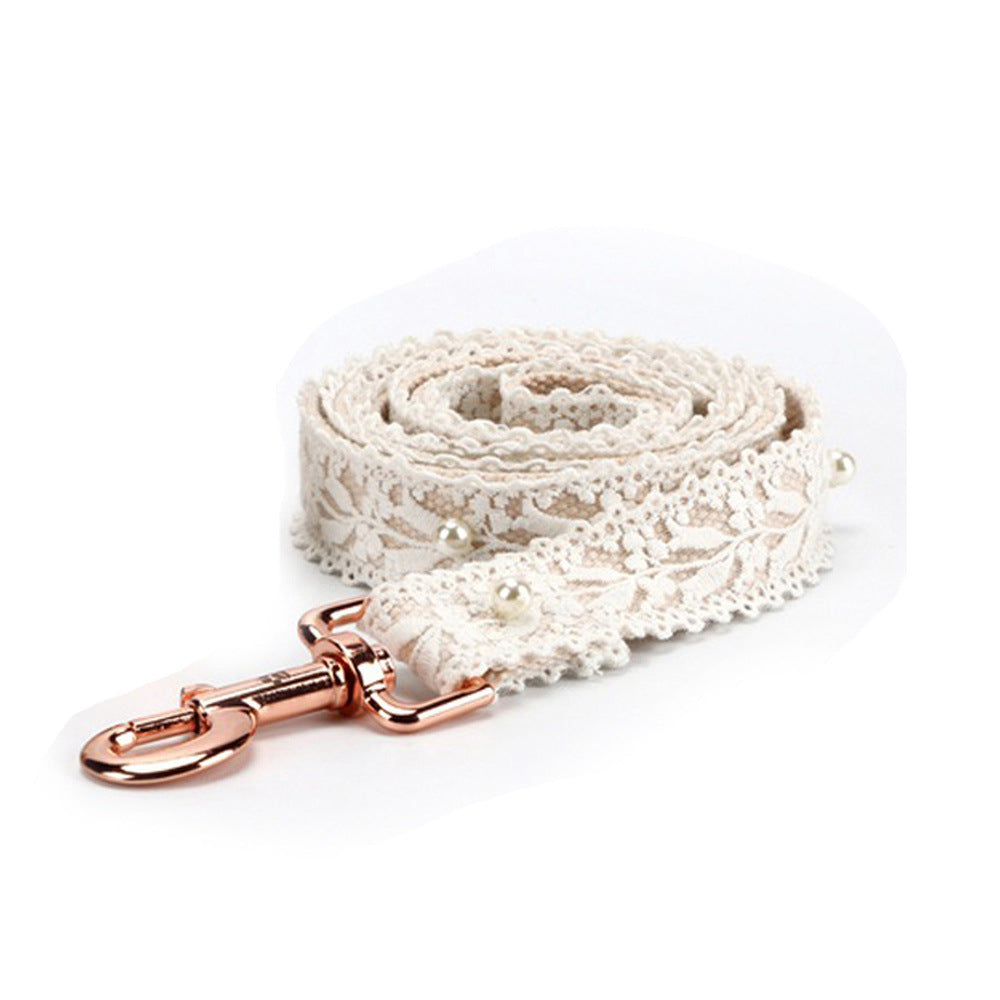 Floral Dog Harness and Leash Set | British Style Polyester Dog Harness - leash