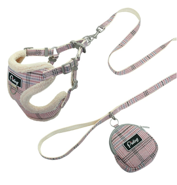 Adjustable Dog Harness and Leash Set for Small and Medium Dogs - Accessories