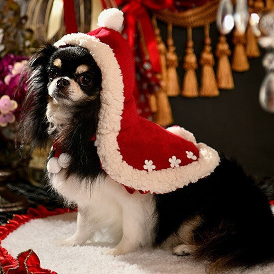 Festive Christmas Dog Cloak Dog Holiday Costume christmas