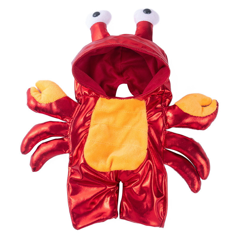 Halloween Funny Dog Clothes: Creative Dog Transformation Costume Crab Pack / L Accessories