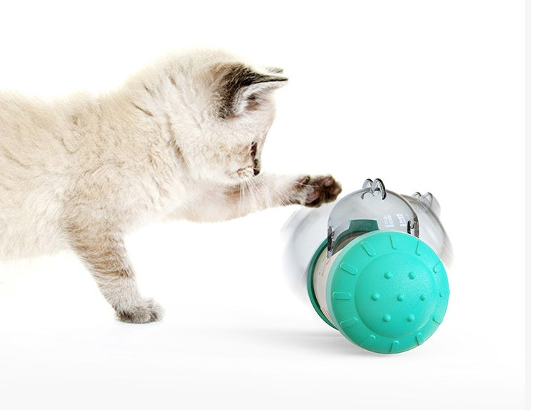 Interactive Treat Dispensing Dog Toy | Squeaky Wheel Feeder for Dogs home