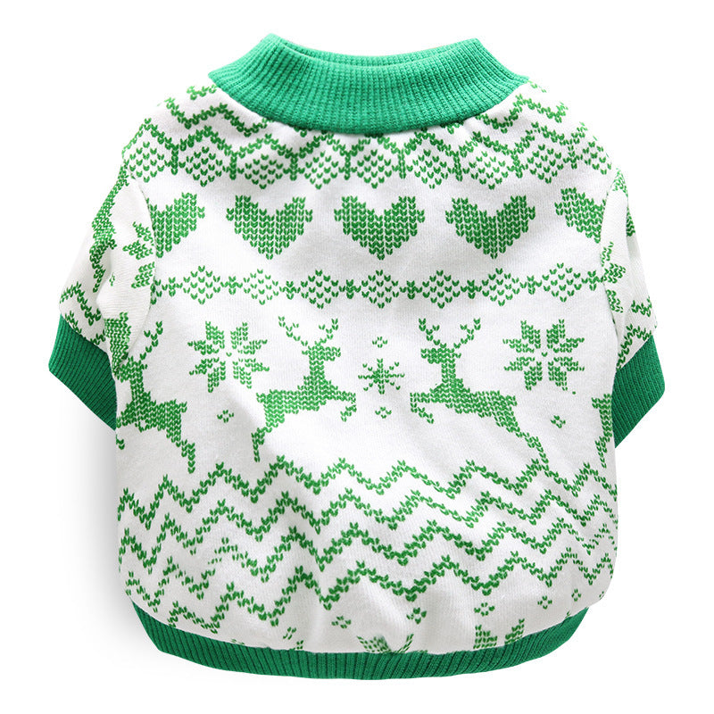 Casual Christmas Pet Dog T shirt Cotton Holiday Dog Apparel 10 style / L christmas