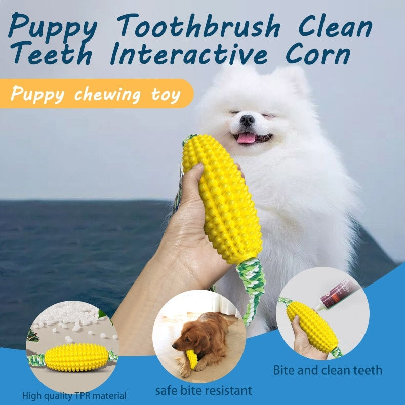 Interactive Dog Chew Toy | Corn Shaped Dog Dental Care toys