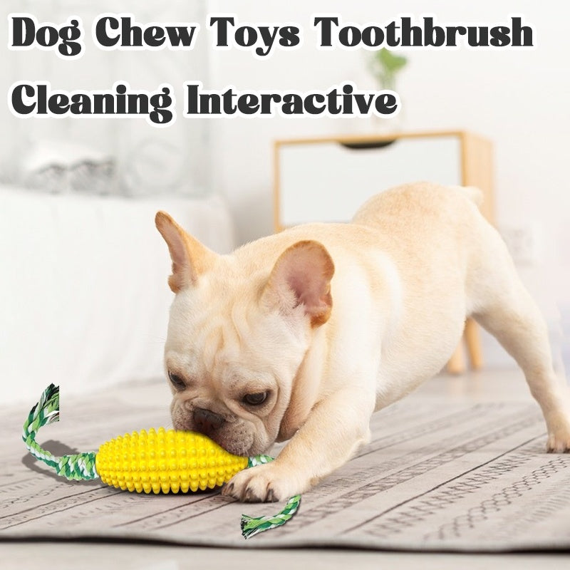Interactive Dog Chew Toy | Corn Shaped Dog Dental Care toys