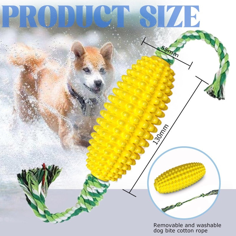 Interactive Dog Chew Toy | Corn Shaped Dog Dental Care toys