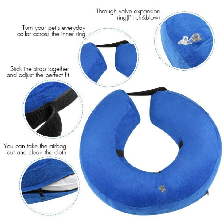 Soft Inflatable Dog Collar | Protective E Collar Recovery For Dogs Dog Collars & Leashes