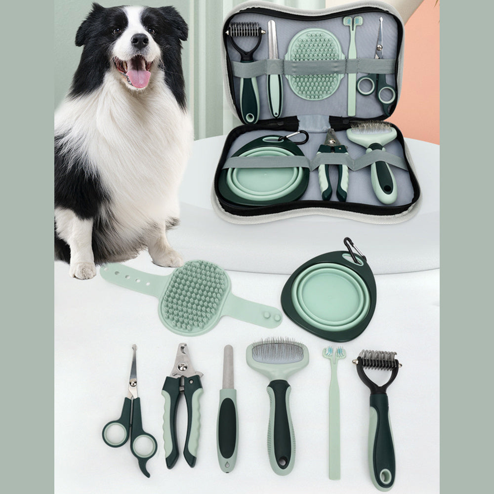 Professional Dog Grooming Kit with Cordless Clippers 8in1 home