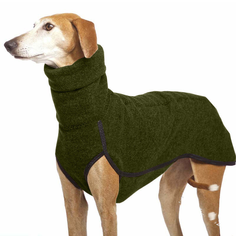 Warm Winter Dog Coat with High Collar | Pullover Dog Coat for Medium And Large Dogs Army Green / 4XL Coats & Dog Vests