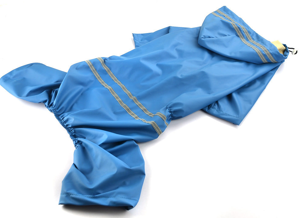 Large and Medium Dog Raincoat: Full-Coverage Waterproof Dog Jacket with Hood - Accessories