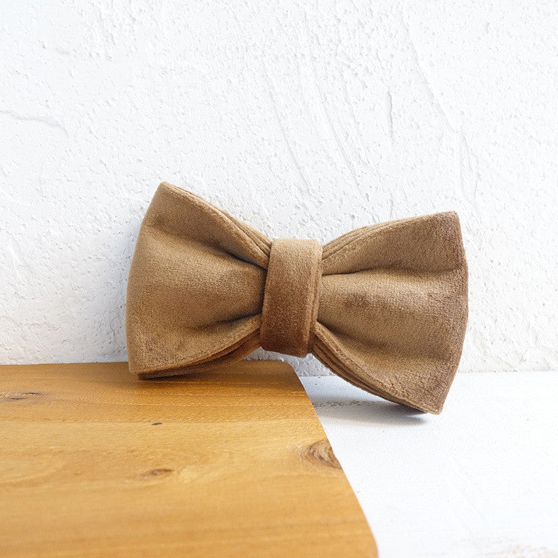 Adjustable Polyester Dog Collar with Bow Tie | Handmade Dog Bow TIe bow