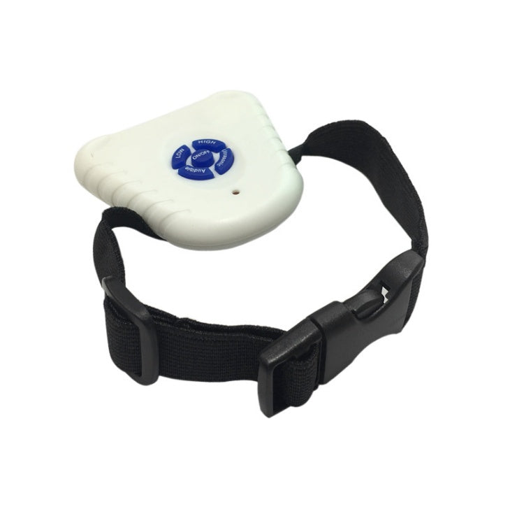 Ultrasonic Anti Bark Training Collar | Vibration Activated Device for All Dogs White dog training