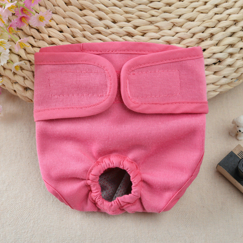 Adjustable And Waterproof Dog Diaper Shorts | Washable Physiological Pants for Dogs - Pink / L - outdoor