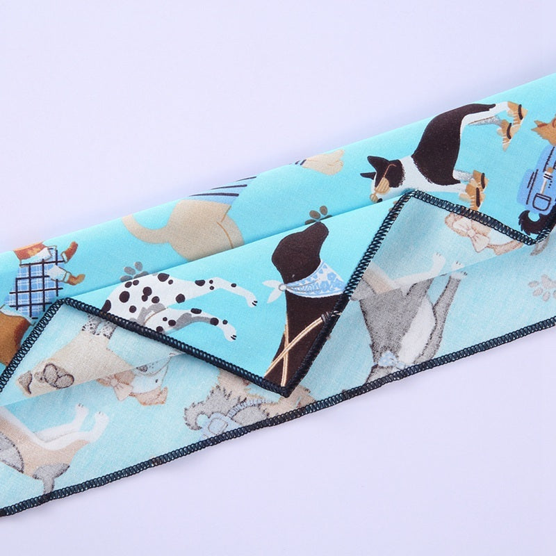 Dog Scarf And Triangle Bandana: 100% Cotton Dog Clothes Accessories Accessories