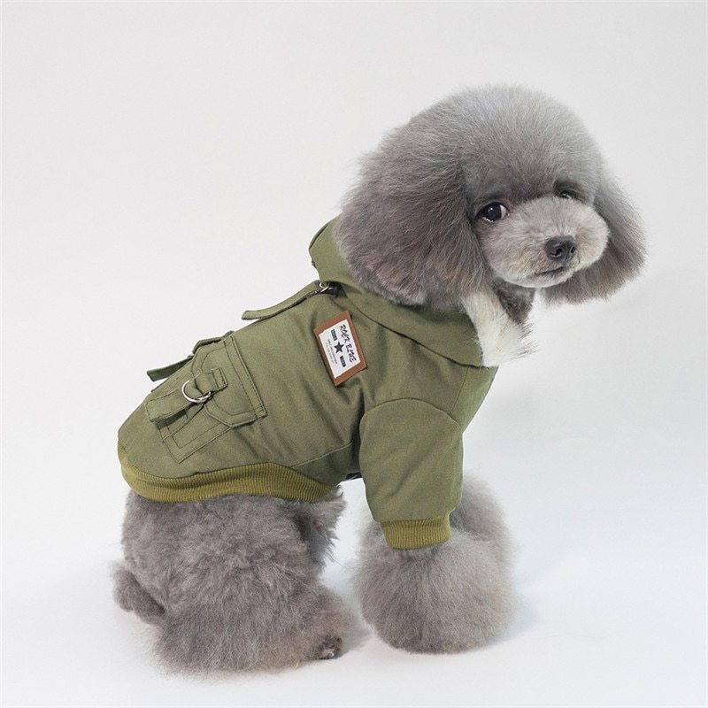 Warm Dog Coat Hoodie for Small Dogs | Winter Dog Apparel and Fashion - Coats & Dog Vests