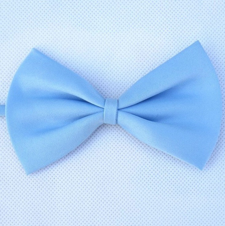 Adjustable Dog Bow Tie And Neck tie | Colorful Dog Accessory Light Blue beds