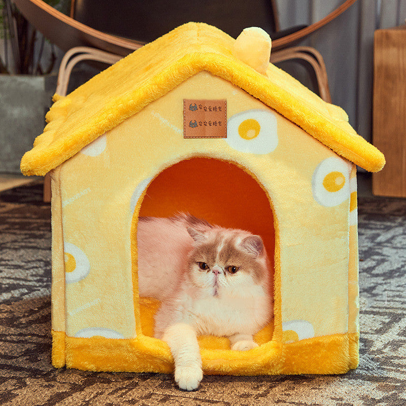 Plush Yurt Dog House | Washable Dog House house