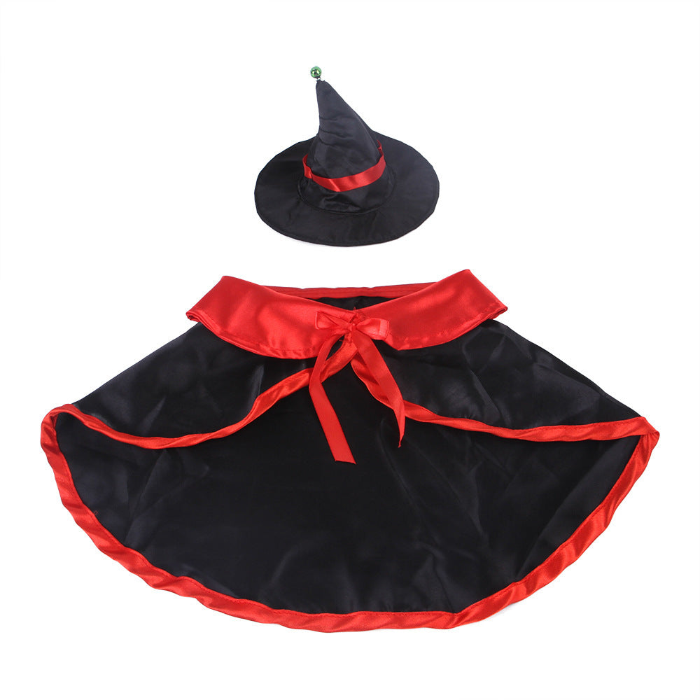 Halloween Cloak Suit Pet Dog Costume: British Style Outfit with Hat Picture color / L Accessories