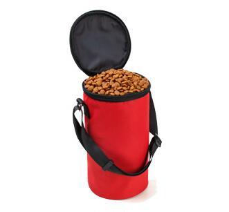 Waterproof Dog Food Travel Bag | Portable Dog Food And Kibble Container - Red - food