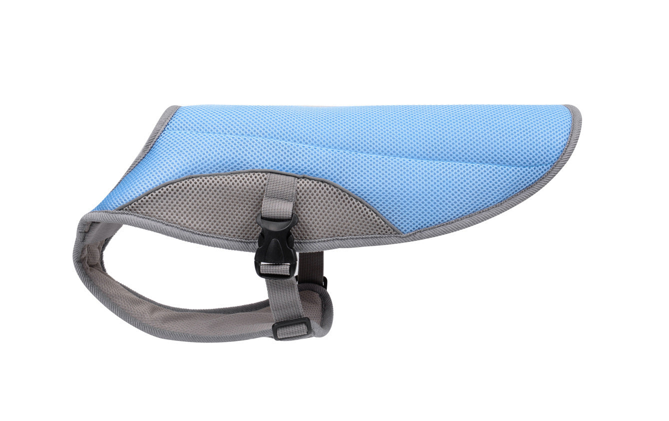 Summer Dog Cooling Vest | Lightweight Jacket for Hot Weather - Blue / L - beds