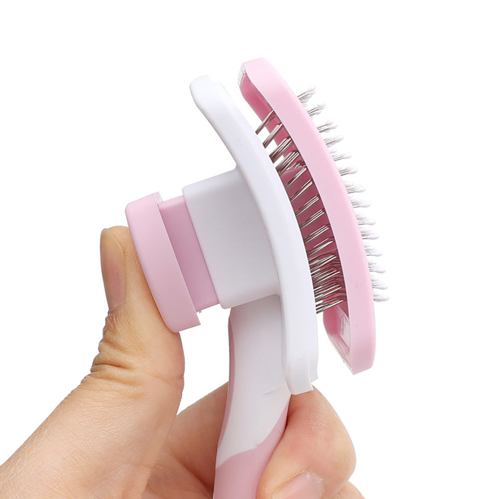 Self Cleaning Slicker Brush for Dogs | One Click Grooming for All Dog Types home