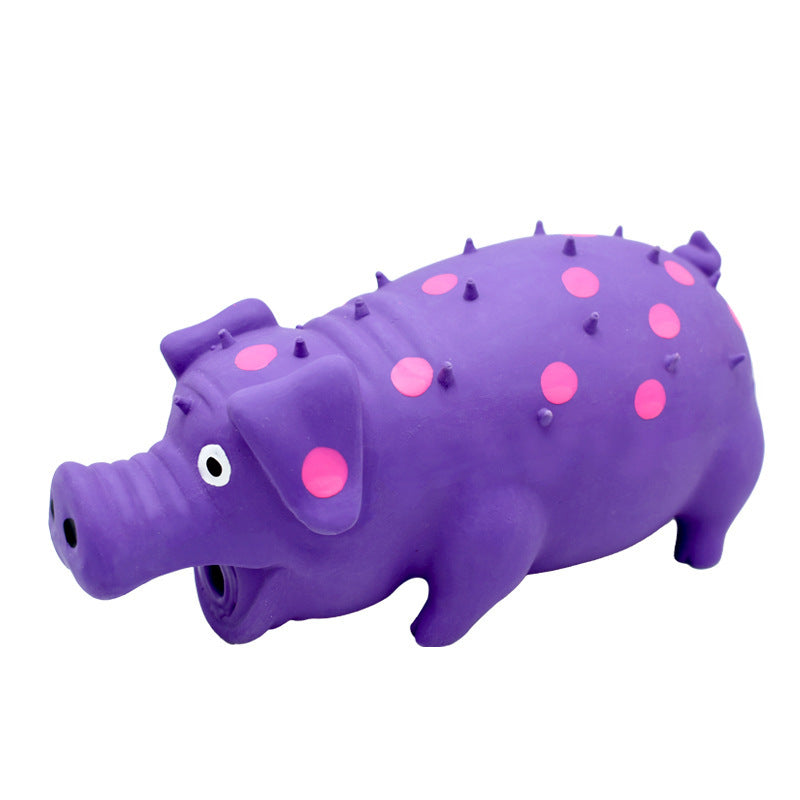 Durable Latex Dog Squeaky Toy | Interactive Dog Toy For Chewing Purple toys