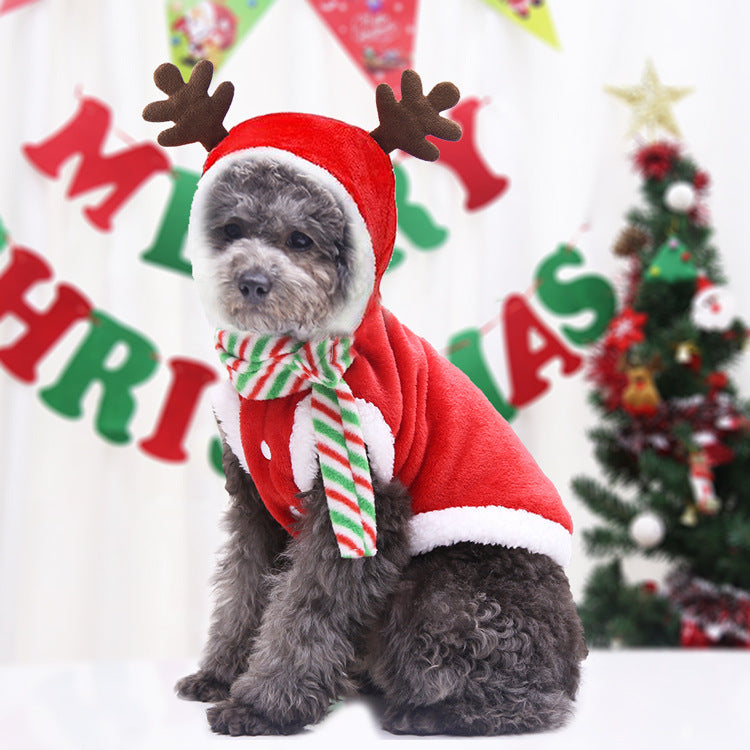 Festive Christmas Dog Clothes Dog Pet Outfit for Christmas 1 Style / 2XL christmas