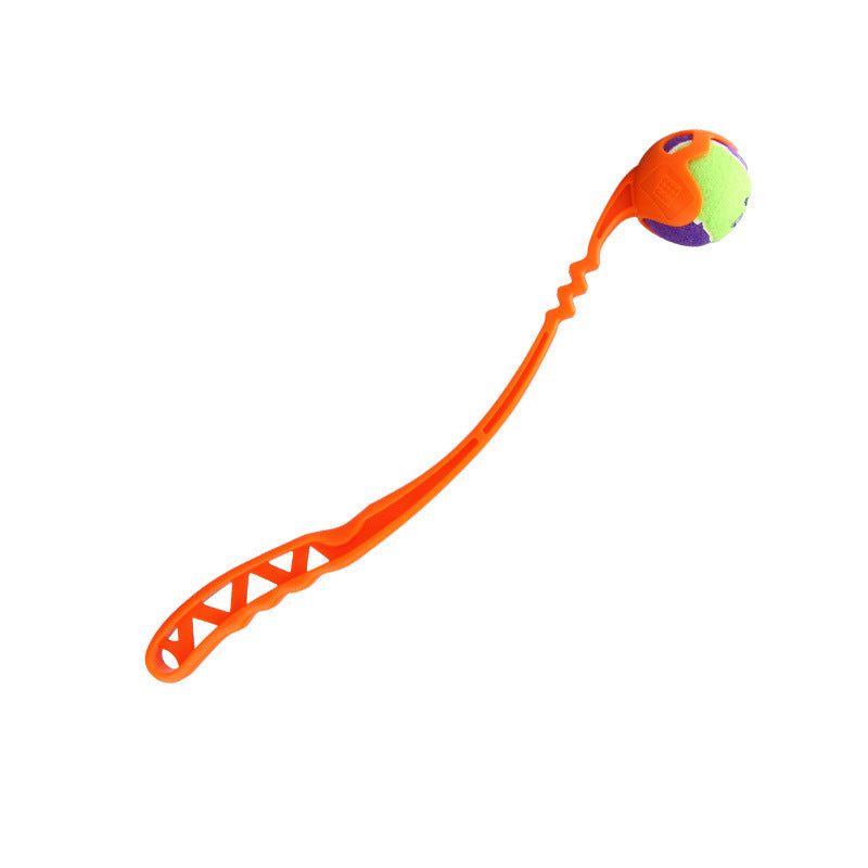 Dog Toy Ball Launcher with Training Picking Club and Tennis Balls for Active Dog Play - Throwing rod plus tennis ball