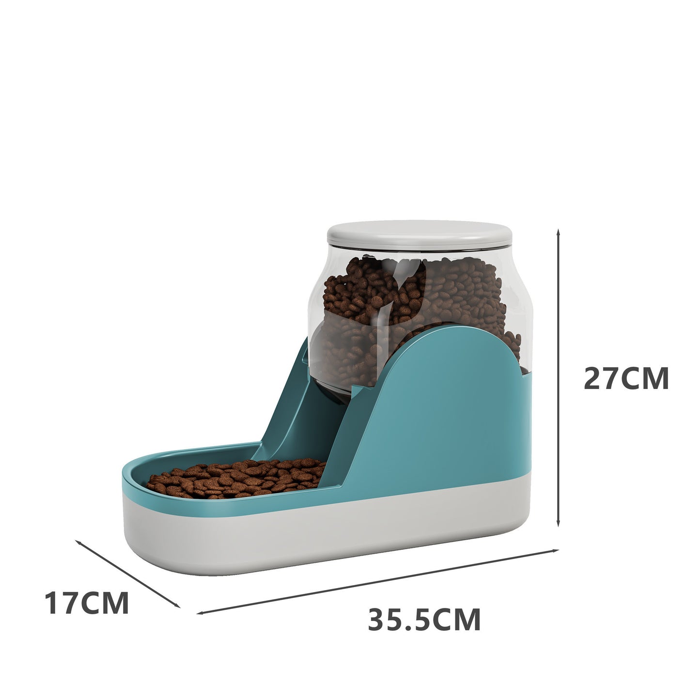 Automatic Dog Feeder And Water Dispenser for Dogs | Non Slip Dog Food Dispenser Blue / Feeder food