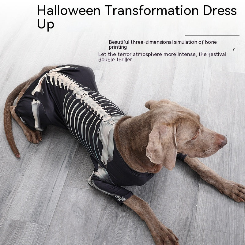 Fashion Dog Halloween Clothes: Halloween Costume Polyester Jacket for Large Dogs Accessories