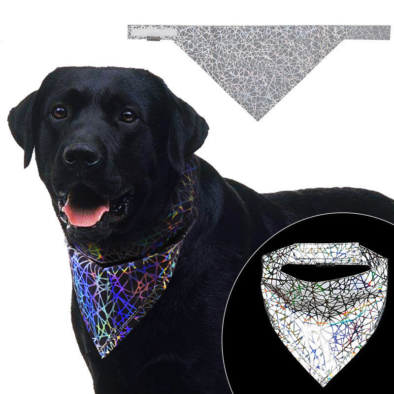 Dog Scarf And Saliva Towel: Grey Polyester Dog Bandana Accessories