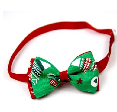 Adjustable Christmas Dog Bow Tie with Bell | Single Piece Dog And Cat Accessory 4 bow
