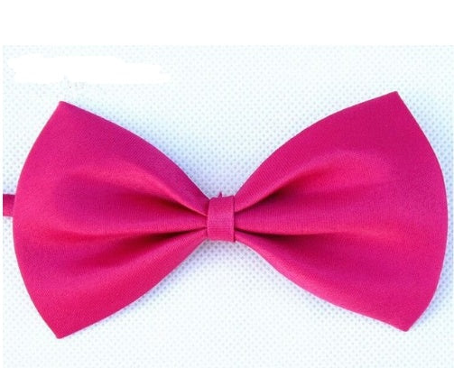 Adjustable Dog Bow Tie And Neck tie | Colorful Dog Accessory Rose Red beds
