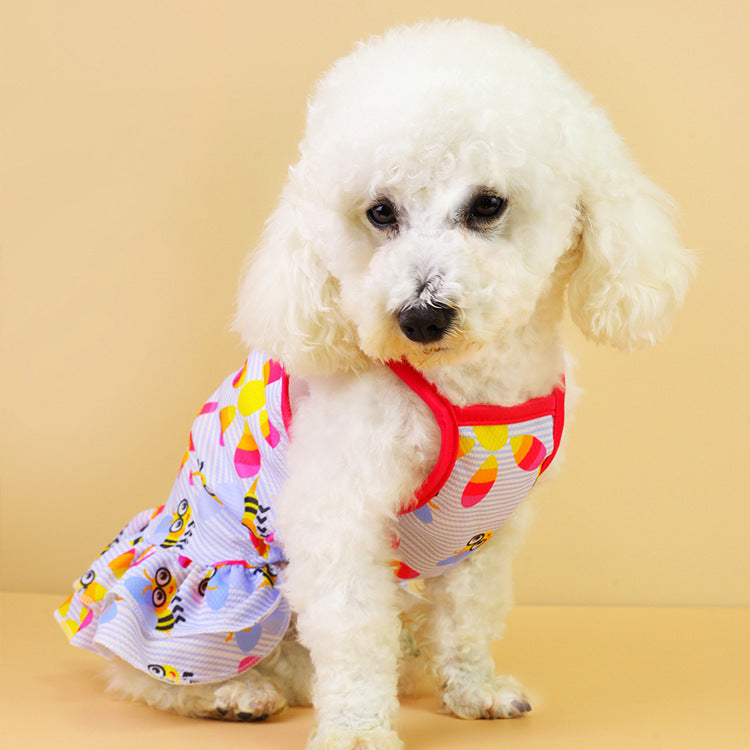 Elegant Princess Dog Skirt | Stylish Streamer Dress for Dogs beds