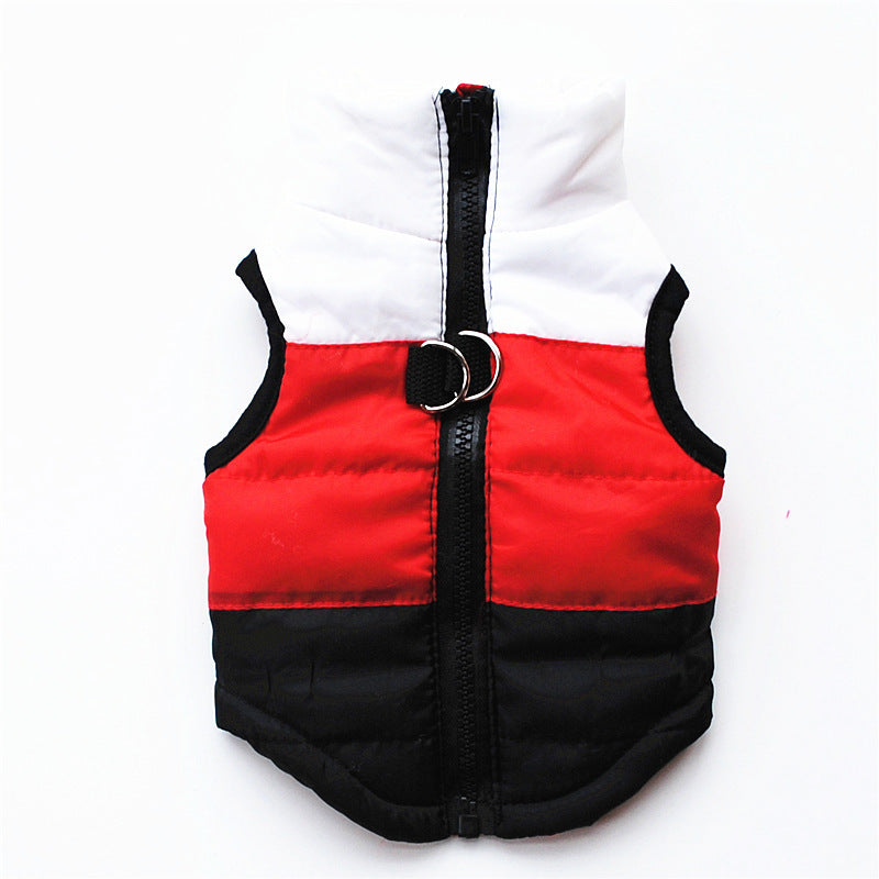 Winter Dog Puffer Vest And Jacket | Three-Piece Dog Coat Set - Black / L - coats