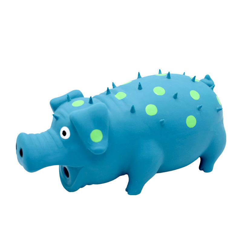 Durable Latex Dog Squeaky Toy | Interactive Dog Toy For Chewing Blue toys